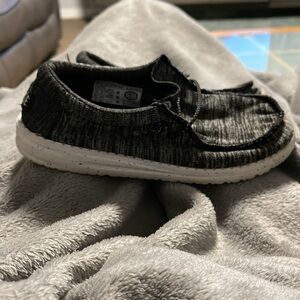 Hey Dude Boys Black/Charcoal Casual Shoes